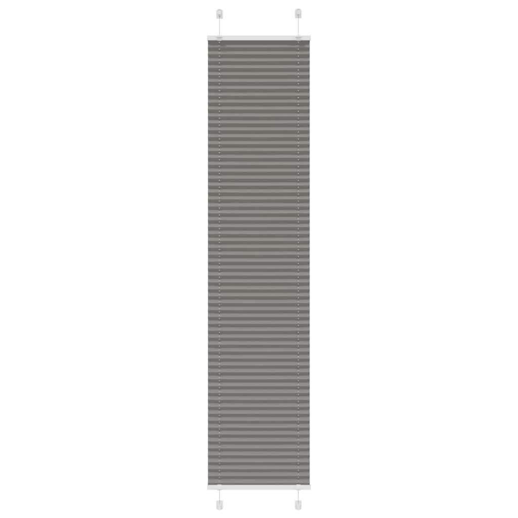 Plisségardin Antracit 40x200 cm Stofbredde 39,4 cm Polyester