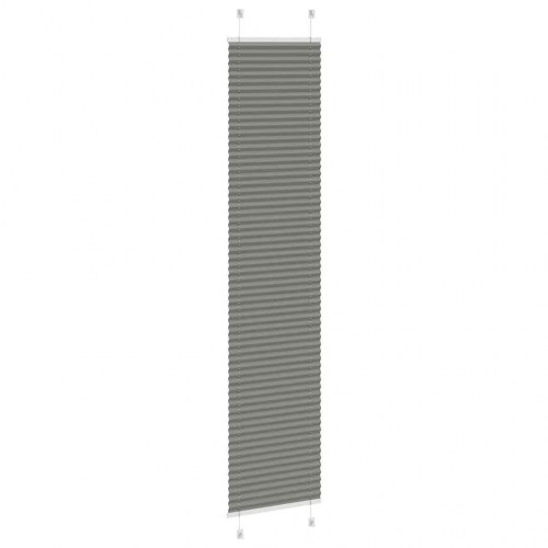 Plisségardin - antracit 40×200 cm, stofbredde 39,4 cm, polyester