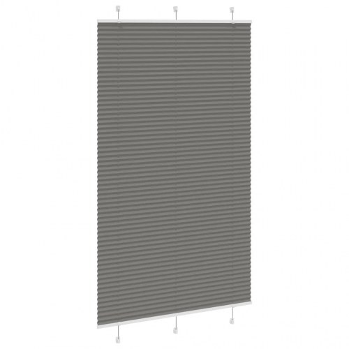 Plisségardin - antracit, 115 × 200 cm, polyester