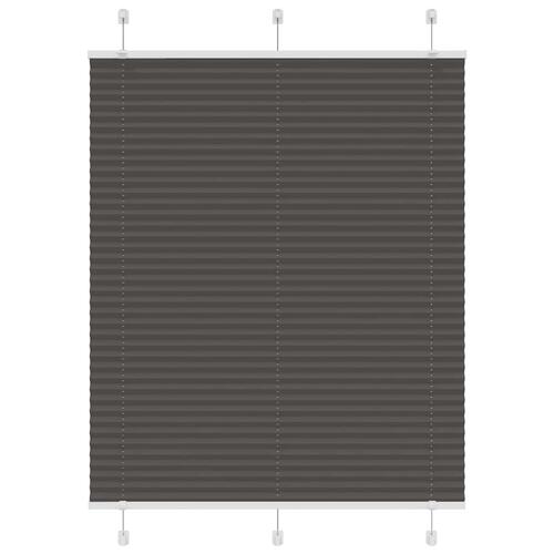 Plisségardin Sort 105x150 cm Stofbredde 104,4 cm Polyester