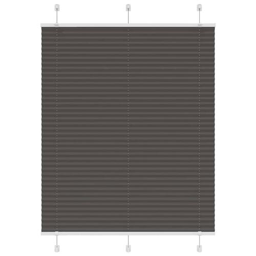 Plisségardin Sort 105x100 cm Stofbredde 104,4 cm Polyester