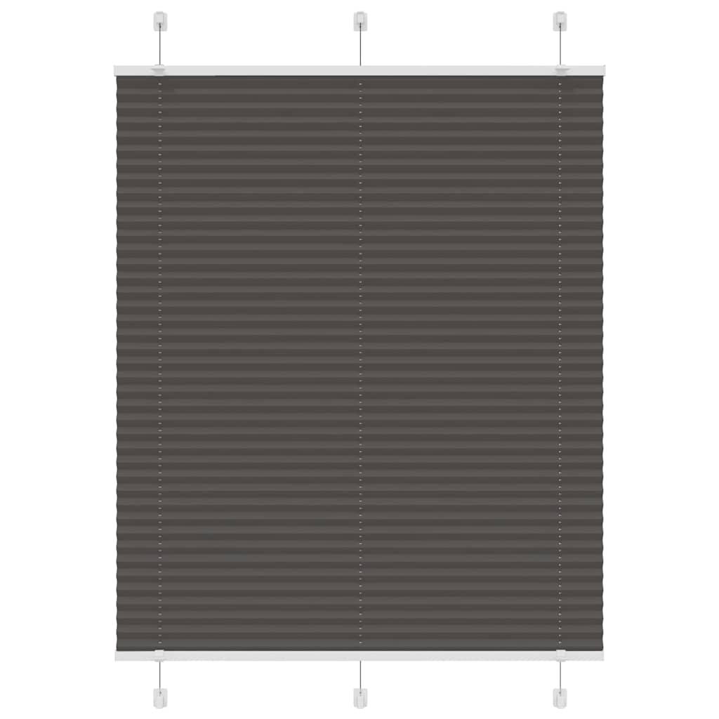 Plisségardin Sort 105x100 cm Stofbredde 104,4 cm Polyester