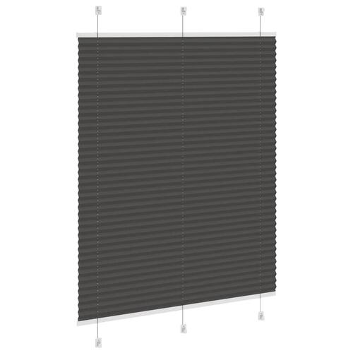 Plisségardin Sort 105x100 cm Stofbredde 104,4 cm Polyester