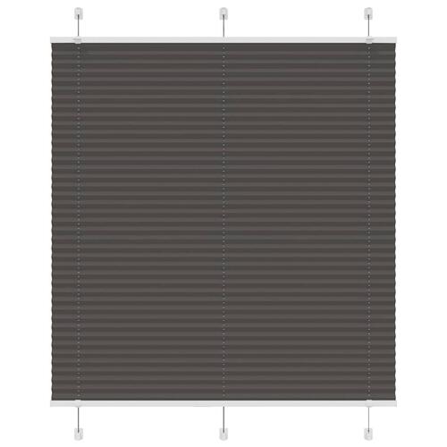 Plisségardin Sort 115x150 cm Stofbredde 114,4 cm Polyester