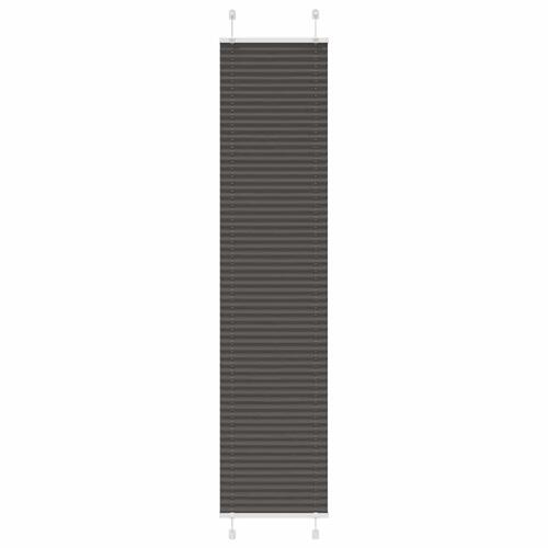 Plisségardin Sort 50x200 cm Stofbredde 49,4 cm Polyester