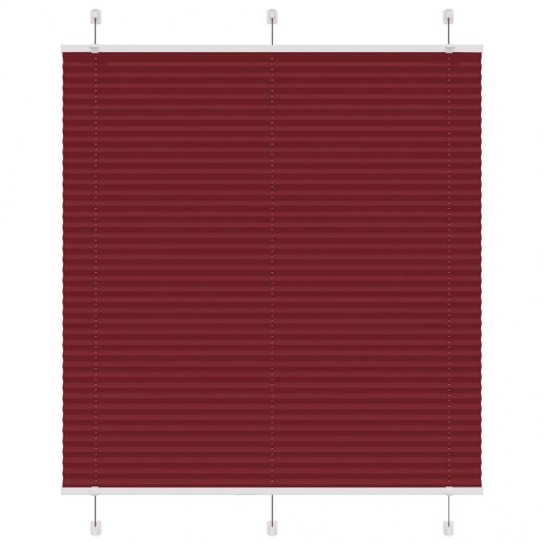 Plisségardin bordeauxrød 120×150 cm - stofbredde 119,4 cm