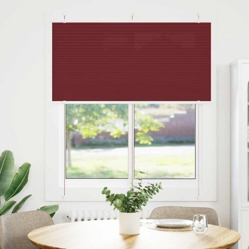 Plisségardin bordeauxrød 120×150 cm - stofbredde 119,4 cm