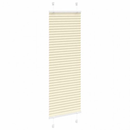 Plisségardin - creme, 45×100 cm (stofbredde 44,4 cm), polyester