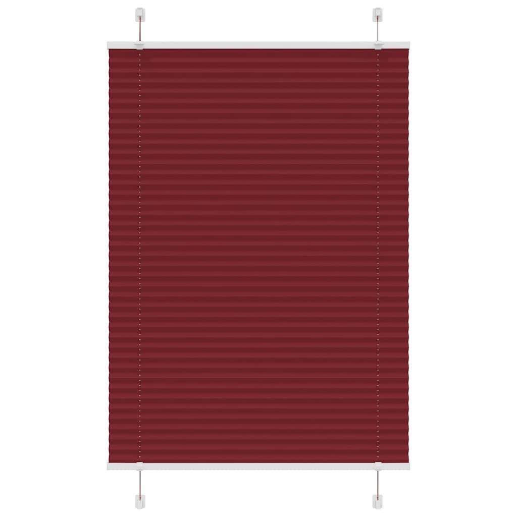 Plisségardin Bordeauxrød 85x150 cm Stofbredde 84,4 cm Polyester