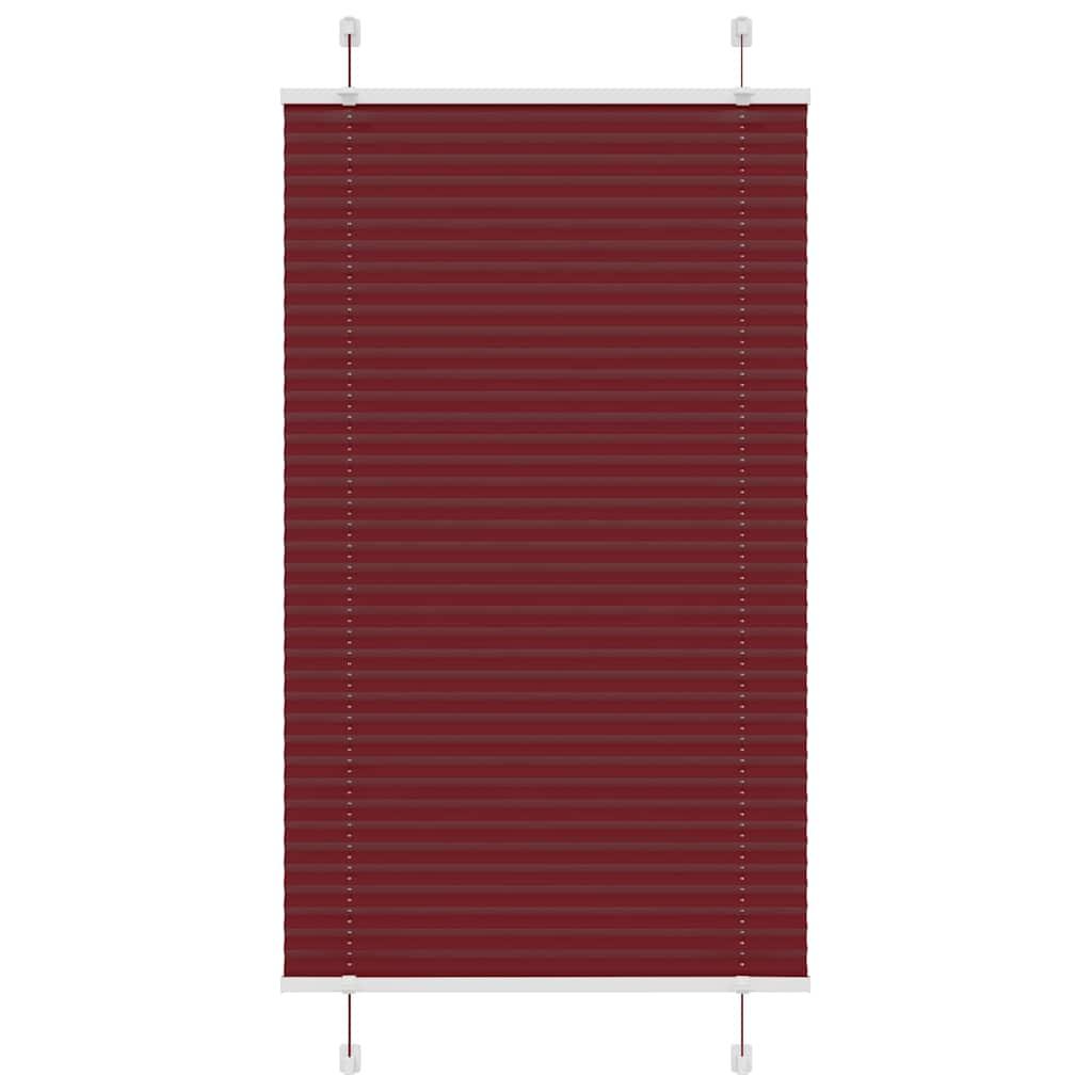Plisségardin Bordeauxrød 75x150 cm Stofbredde 74,4 cm Polyester
