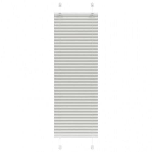 Plisségardin lysegrå 40×100 cm - stofbredde 39,4 cm, polyester