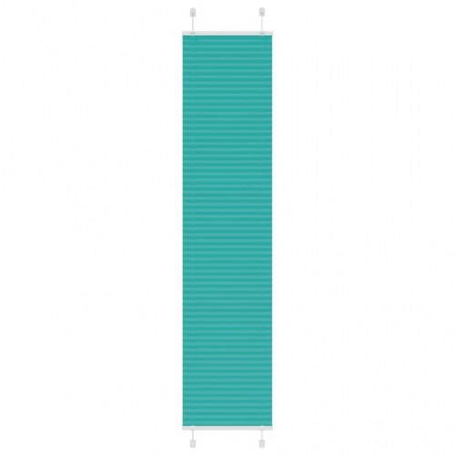 Plisségardin - petroleum grøn 40×200 cm, stofbredde 39,4 cm - polyester