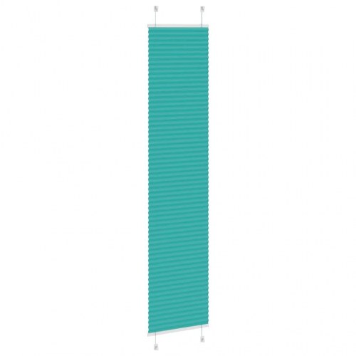 Plisségardin - petroleum grøn 40×200 cm, stofbredde 39,4 cm - polyester