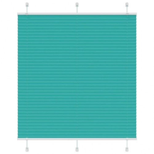 Plisségardin - petroleum grøn 120×100 cm, stofbredde 119,4 cm, polyester