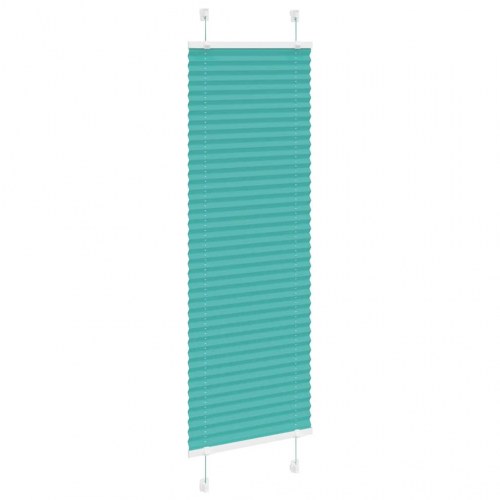 Plisségardin - petroleum grøn 45×150 cm, stofbredde 44,4 cm, polyester