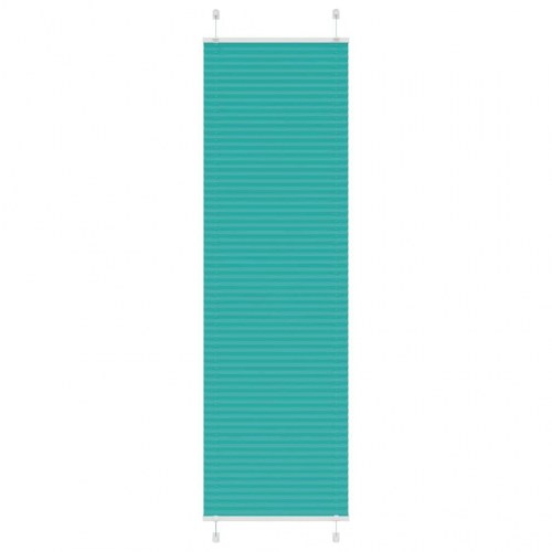 Plisségardin - petroleum grøn 65×200 cm, stofbredde 64,4 cm, polyester
