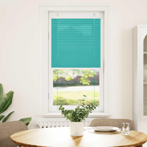 Plisségardin - petroleum grøn 65×150 cm, stofbredde 64,4 cm, polyester