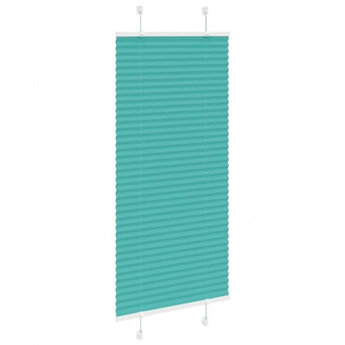Plisségardin - petroleum grøn 65×150 cm, stofbredde 64,4 cm, polyester