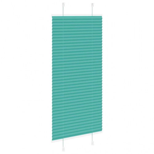 Plisségardin - petroleum grøn 65×150 cm, stofbredde 64,4 cm, polyester