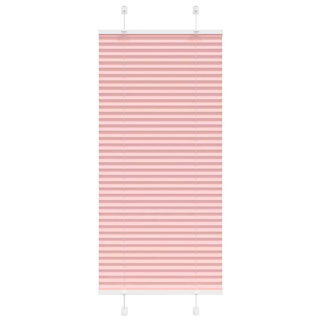 Plisségardin Lyserød 60x150 cm Stofbredde 59,4 cm Polyester