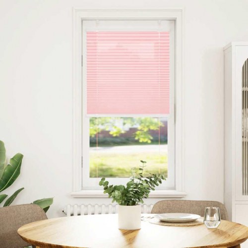Plisségardin - lyserød 60×150 cm, stofbredde 59,4 cm, polyester