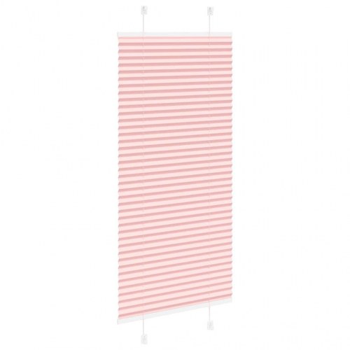 Plisségardin - lyserød 60×150 cm, stofbredde 59,4 cm, polyester