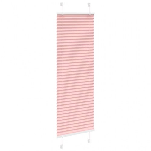 Plisségardin lyserød 40×100 cm - stofbredde 39,4 cm, polyester