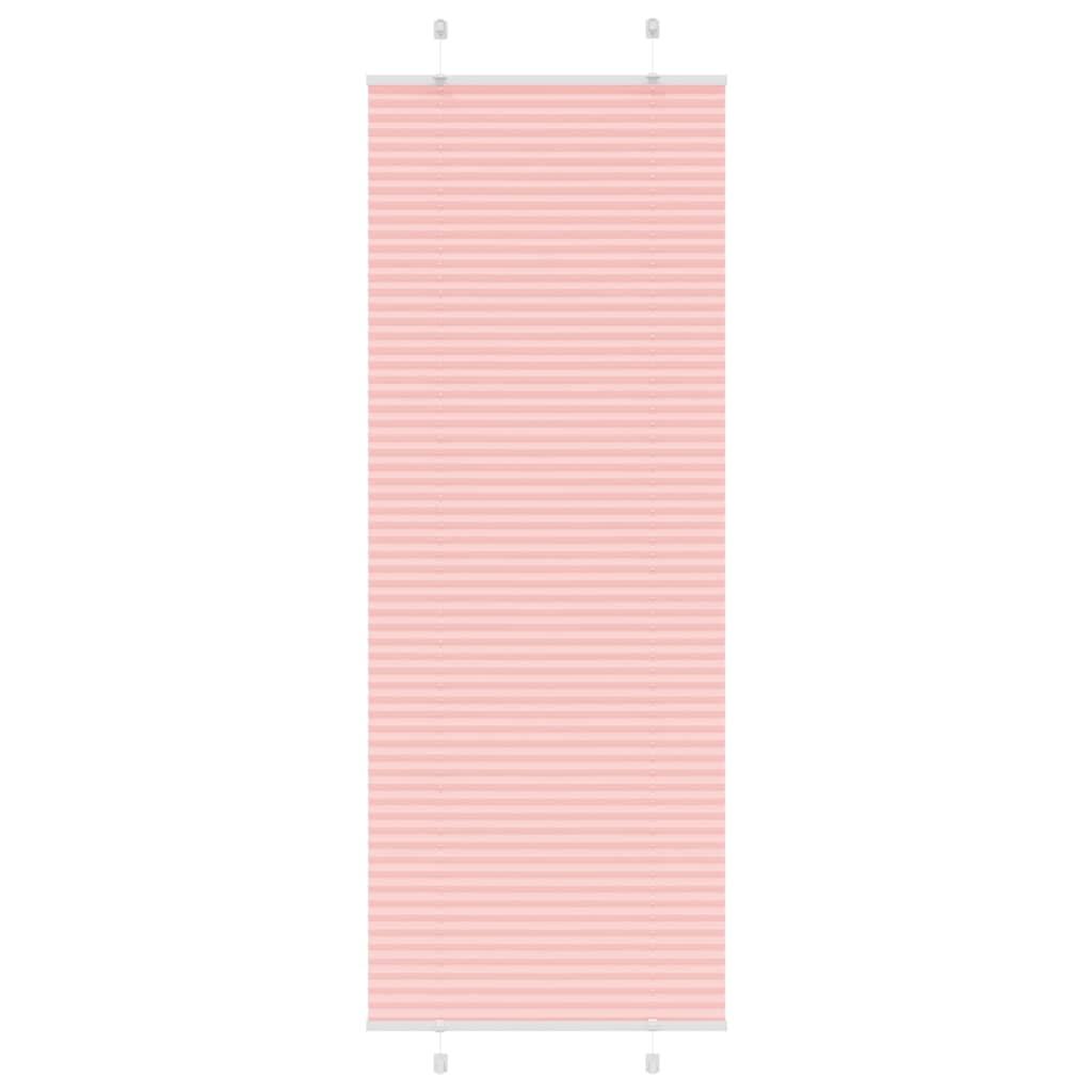 Plisségardin Lyserød 70x200 cm Stofbredde 69,4 cm Polyester