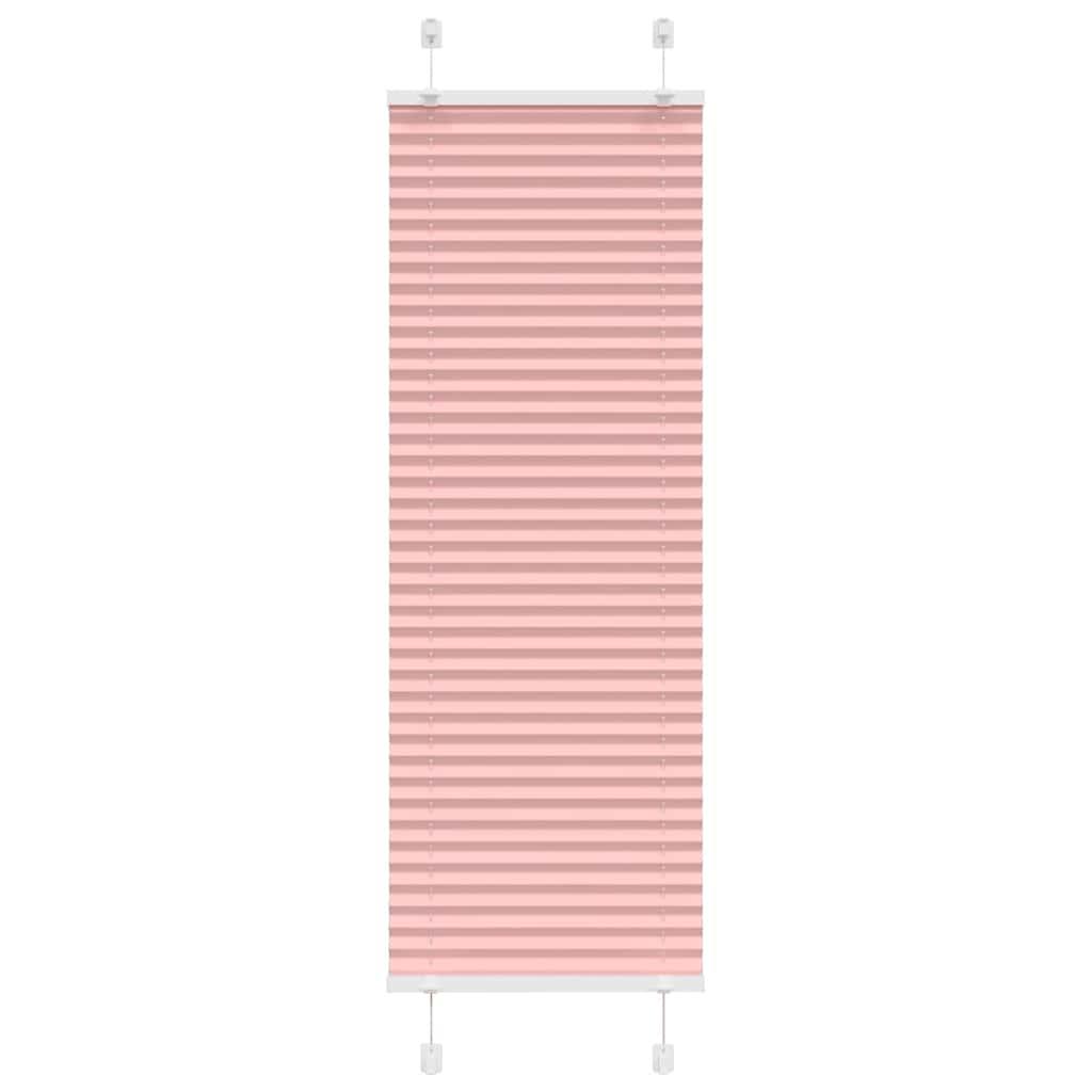 Plisségardin Lyserød 50x100 cm Stofbredde 49,4 cm Polyester