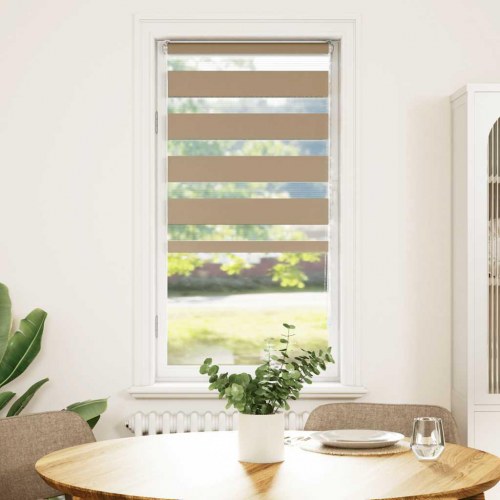 Zebragardin sandbrun 65×100 cm - stofbredde 60,9 cm, polyester