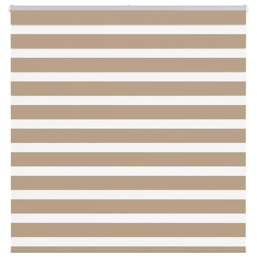 Zebragardin sandbrun 145x150 cm stofbredde 140,9 cm polyester