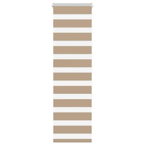 Zebragardin - sandbrun 40×150 cm, stofbredde 35,9 cm, polyester