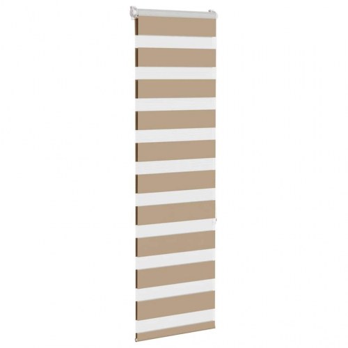 Zebragardin sandbrun 50×150 cm - stofbredde 45,9 cm i polyester
