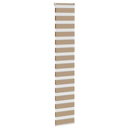Zebragardin sandbrun 40×200 cm - stofbredde 35,9 cm, polyester