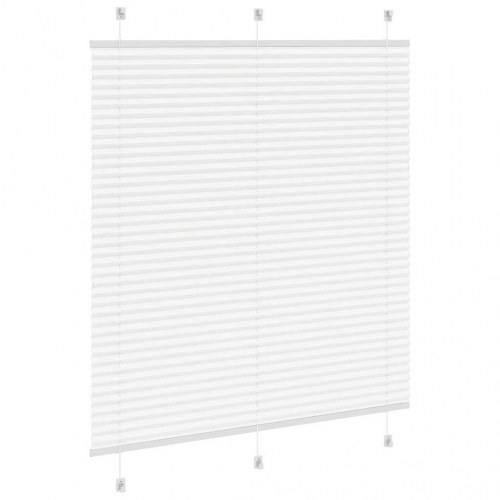 Plisségardin hvid 120×150 cm - stofbredde 119,4 cm, polyester