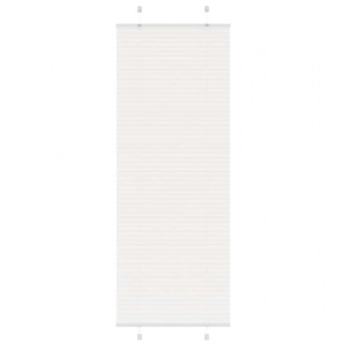 Plisségardin Hvid 75x200 cm Stofbredde 74,4 cm Polyester