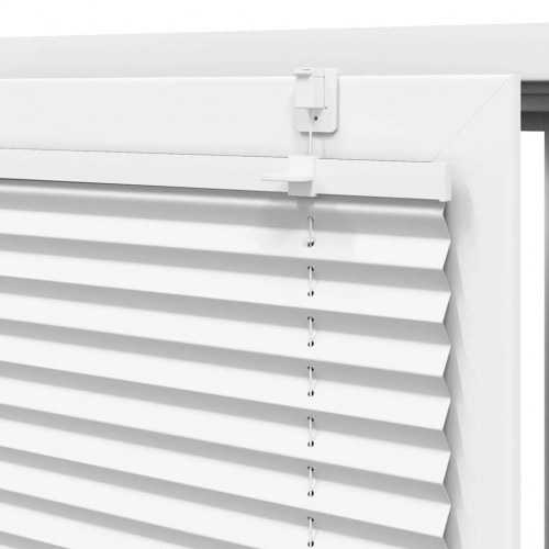 Plisségardin Hvid 75x200 cm Stofbredde 74,4 cm Polyester