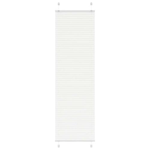Plisségardin Hvid 65x200 cm Stofbredde 64,4 cm Polyester