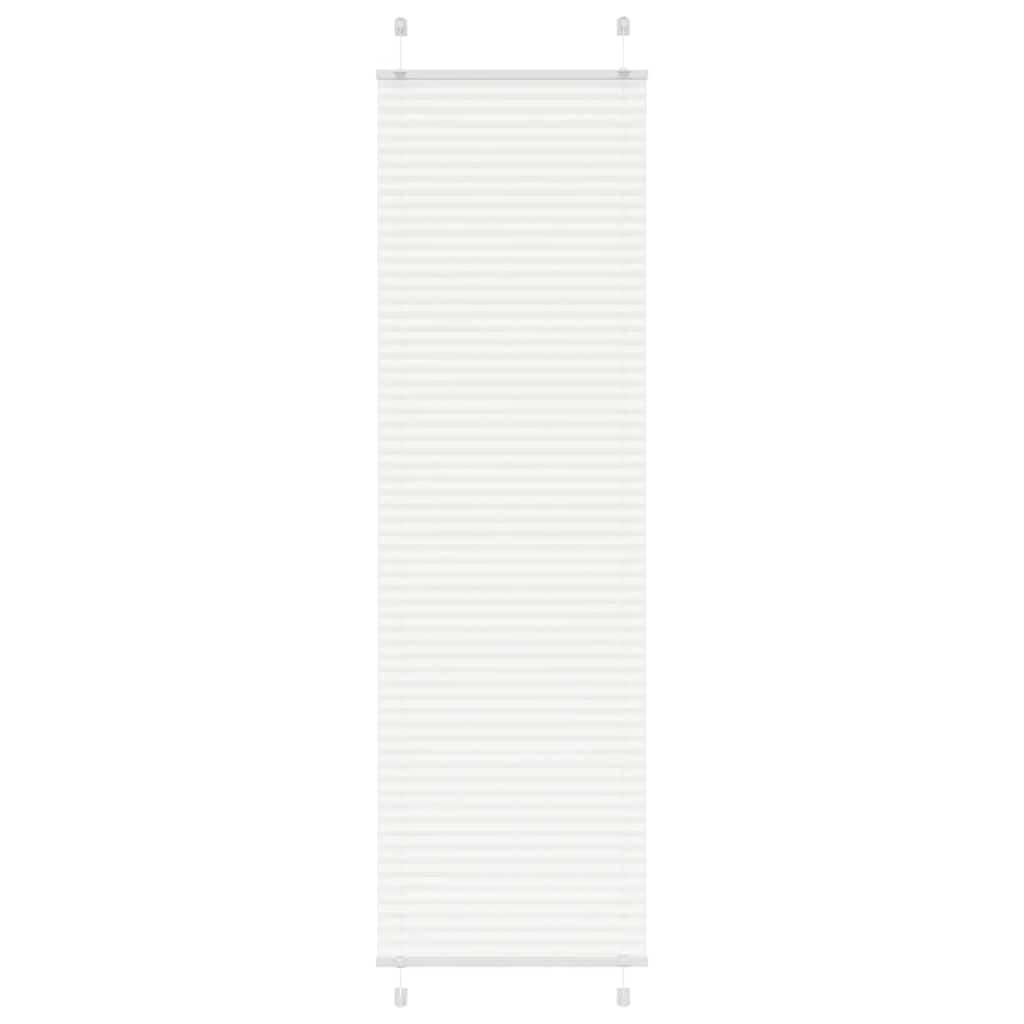 Plisségardin Hvid 65x200 cm Stofbredde 64,4 cm Polyester