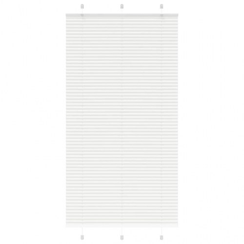 Plisségardin hvid 110×200 cm - polyester, stofbredde 109,4 cm