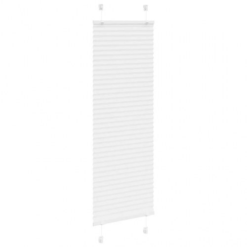 Plisségardin - hvid 40×150 cm, stofbredde 39,4 cm, polyester