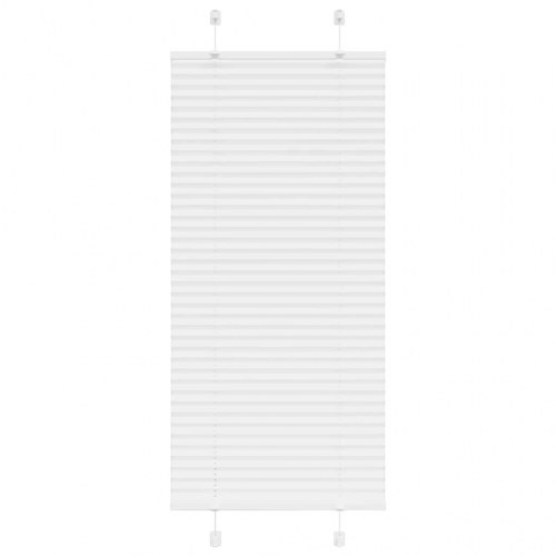 Plisségardin - hvid 55×100 cm, stofbredde 54,4 cm, polyester