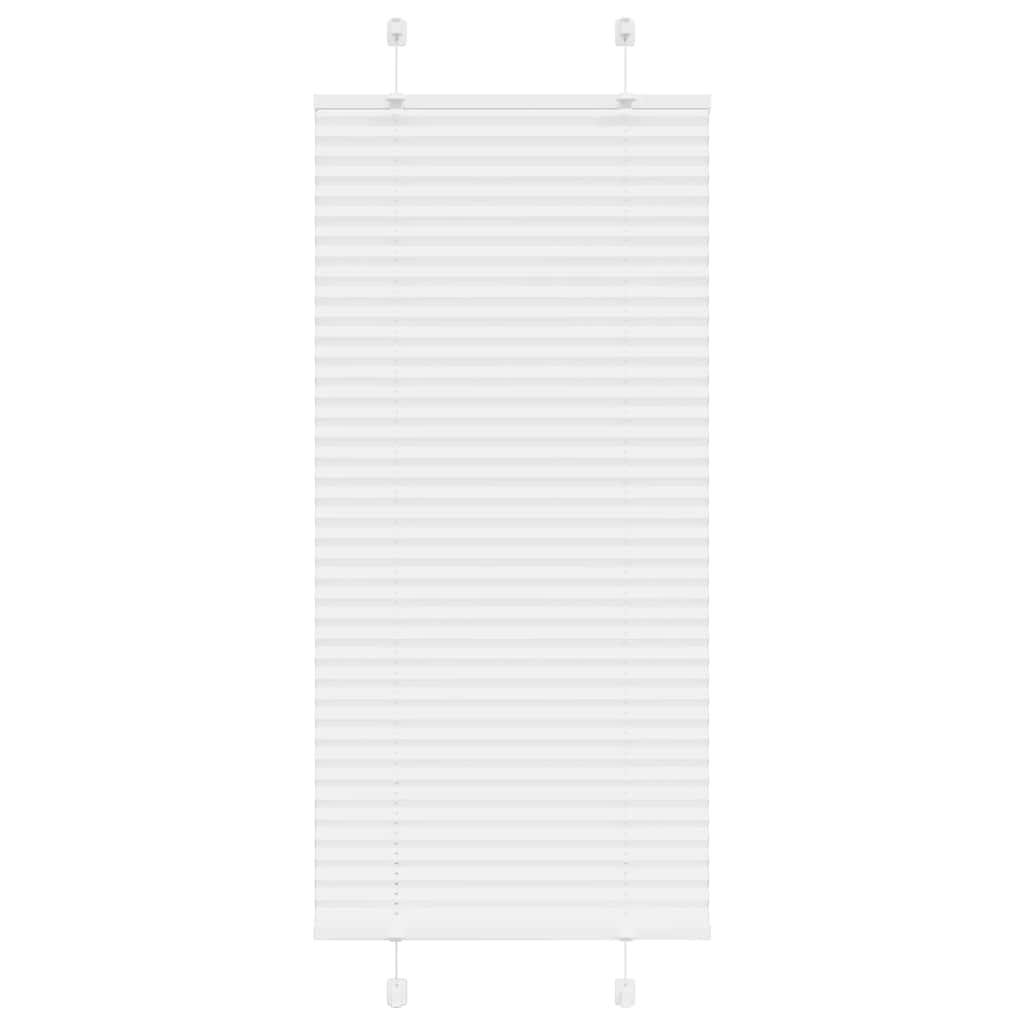 Plisségardin Hvid 55x100 cm Stofbredde 54,4 cm Polyester