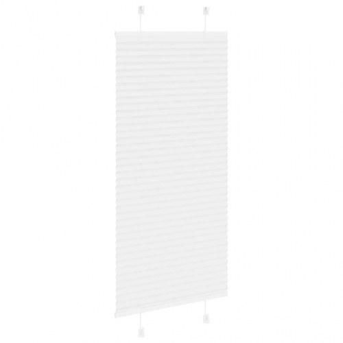 Plisségardin - hvid 55×100 cm, stofbredde 54,4 cm, polyester