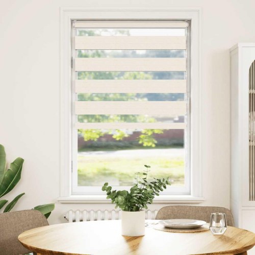 Zebragardin - marmorbeige 70×100 cm, stofbredde 65,9 cm, polyester