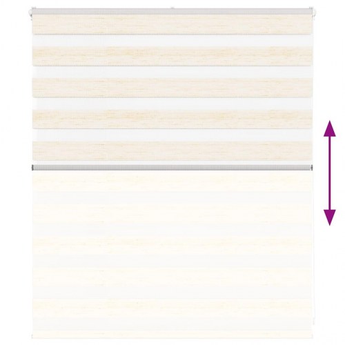 Zebragardin - marmorbeige 130×100 cm, stofbredde 125,9 cm, polyester