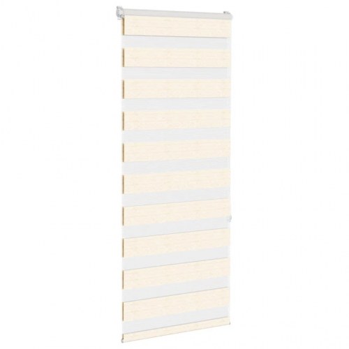 Zebragardin - marmorbeige 65×150 cm (stofbredde 60,9 cm) i polyester