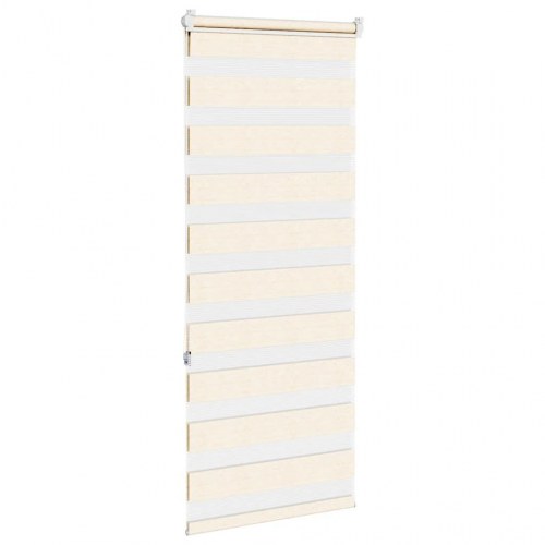 Zebragardin - marmorbeige 65×150 cm (stofbredde 60,9 cm) i polyester