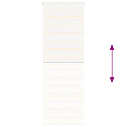 Zebragardin - marmorbeige 80×200 cm, stofbredde 75,9 cm, polyester