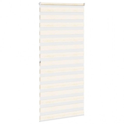 Zebragardin - marmorbeige 105×200 cm, stofbredde 100,9 cm, polyester